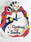 E115 Noritake Epoch By Snowman Cookie Snack Plate Cookies 037725935492