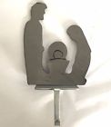 Ed Kathy Allard Metal Art Manger Scene Christmas Stocking Holder