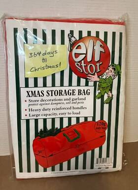 Elf Stor 193420008265 Deluxe Red Holiday Christmas Tree Storage Bag Xlarge 30 Inch X52