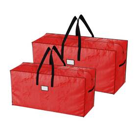 Elf Stor 819732021234 Christmas Tree Storage Bags - Set Of 2 Woven Totes For Up To 16-foot Artifici
