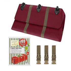 Hwd630079 Elf Stor Red Heavy-duty Christmas Tree Rolling Storage Bag For Trees Up To 9 Ft. Tall
