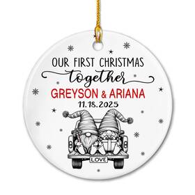 Eli505c Elido Store Gnome Ceramic Ornament Xmas 2023 Gifts For Married Engaged Our First Christmas T