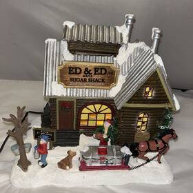 289-0655 Enchanted Forest Sugar Shack Prelit Led Christmas Village Building Holiday Decor