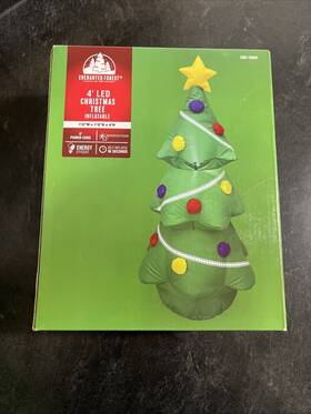 Enchanted Forest 848799012510 4 Led Christmas Tree Inflatable Indoor Outdoor
