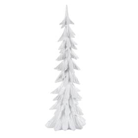Mo2747320mnd Enchanted Forest 25 Inch Polyresin Stone Powder White Resin Christmas Tree Tabletop Holiday Decor