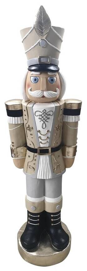 Modh201902 Enchanted Forest 4ft 3d Classic Christmas Nutcracker Statue Entryway Welcoming Holiday Decor