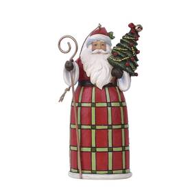 Enesco 028399266210 Jim Shore Country Living Santa With Christmas Tree Hanging Ornament 1 In H X