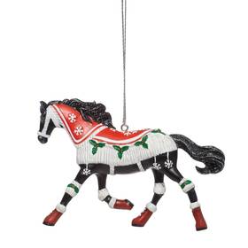 Enesco 028399398331 Trail Painted Ponies Christmas Cozy Toes Hanging Ornament 1 Inch Multicolor