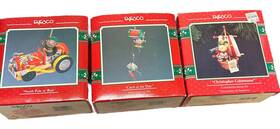 Enesco 045544021487 Vtg Lot 3 Treasury Of Christmas Mice Ornaments 1990s Pirate Fishing Car