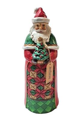 6009685 Enesco Jim Shore Heartwood Creek Bring Joy To Others Santa With Christmas Tree 2021