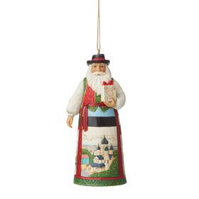6011686 Enesco Jim Shore Heartwood Creek Christmas Around The World Baltic Santa Hang