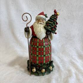 6007446fd Enesco Imports Jim Shore Figurine Country Living #6007446 2020 Christmas Santa No Box