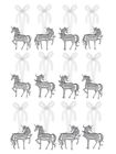 Er55390 Ganz Zinc Glitter Unicorn Ornament Choose Design