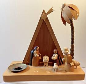 17514 Erzgebirgische Volkskunst Richard Gl Sser Gmbh New Nativity Scene Christs Birth Handmade Christmas Decoration Erzgebirge