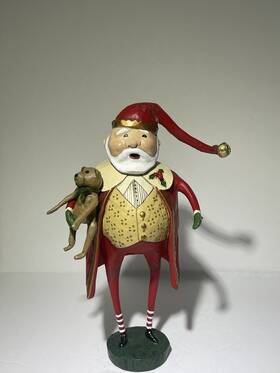 23449 Esc And Company Christmas Cheer Santa With Teddy Bear Figurine Lori Mitchell