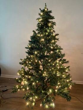 Tg70m3aisc01 Evergreen Classics 7-ft Pre-lit Artificial Christmas Tree 350 White Clear Incandescent Lights