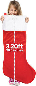 Bc050012 Extra Large Jumbo Christmas Stocking Giant Red For Oversized Gifts