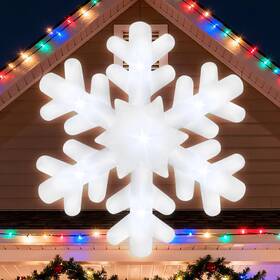 Eylplg0828 Eyourlife 6ft Christmas Hanging Inflatable Snowflake Giant Blow Up Ornaments