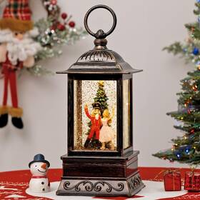Eyr020 Eyrosa Christmas Snow Globe Decorations Musical Glitter Nutcracker Lantern With 6h