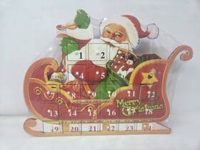 Fabuloushome 011546524141 Santa In Sleigh Christmas Advent Calendar New/sealed