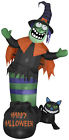 Fade672d11334a1a8907be43acaeb678 The Holiday Aisle Animated Wobbling Witch Scene Inflatable 192460338257