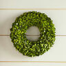 Fe347524a00f484ca07febeedf471c7f Ophelia Green Preserved Boxwood Wreath 190963039091