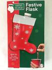 Festive Christmas Stocking Flask Party Gag Gift Alcohol Dispenser Drink Santa