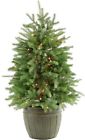 Ffpp040-1gr Fraser Hill Farm Artificial Christmas Tree Potted Incandescent 0013964889574