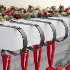 Finmor 604788226012 Christmas Stocking Holders For Mantle Set 4 Scratch-free