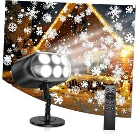 Ymx-1007-3 Fisa Trade 1 Christmas Snowflake Projector Lights Outdoor Hd Dynamic Led Snowfall
