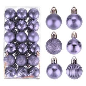 Fixinairp 678202386484 36 X Christmas Ball Ornaments Tree Decorations Balls Light Purple 1.2 Inch