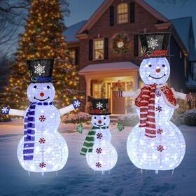 Xryj-01 Fiyliao Snowman Christmas Decorations Outdoor Family Holi