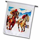 Fl 183350 1 Close Horse Race Artwork Garden Flag By 499183350017