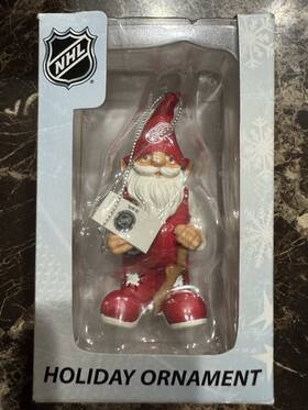 Forever Collectibles 681329758768 Detroit Red Wings Nhl Hockey Team Gnome Collectible Christmas Ornament