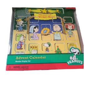 Forever Fun 849397005096 Peanuts Advent Calendar Wooden Display Set A Christmas Pageant 2013 Snoopy Lucy