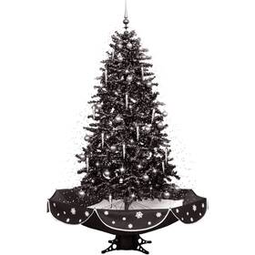 Fstr075a-blk2 Fraser Hill Farm Let It Snow Series 75- Inch Musical Christmas Tree With Black Umbrella Base And