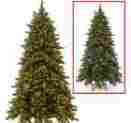 Frb3-302pd-75m National Tree Co 7.5 Frosted Berry Christmas X-mas With Dual Color Led Lights