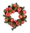 G290 Fantastic Craft Back To School Apple Wreath 14in Natural Wreaths 844704101324