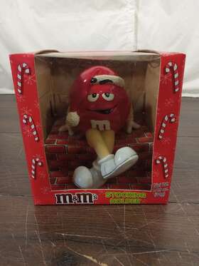 Galerie 768395335120 M&ms Christmas Stocking Holder Decoration Shelf Sitter Candy Red M&m Vintage