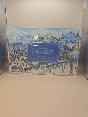 M012221m Galison Michael Storrings 12 Days Of Christmas Advent Puzzle Calendar Brand New Sealed