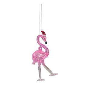 Gallerie Ii 008246326175 Flamingo Santa Christmas Xmas Ornament Multi