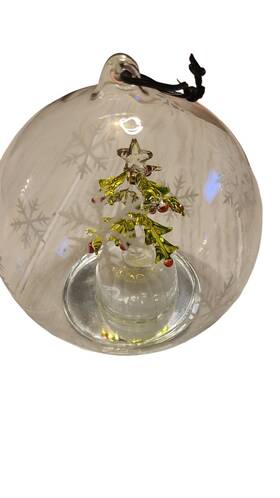 Ganz 065810184524 Vtg Tree Ornament Light Up Color Changing Christmas Globe Hand Blown