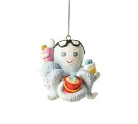 Mx179822 Ganz Octopus Holding Suntan Lotion Drink And Beach Ball Christmas Holidayornament