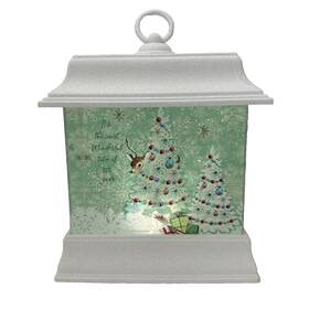 Mx182061 Ganz Led Light Up Shimmer Reindeer Lantern Christmas Tree Decoration