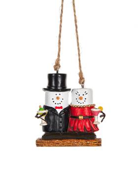 Mx187029 Ganz Smores Couple Data Night Christmas Holiday Ornament