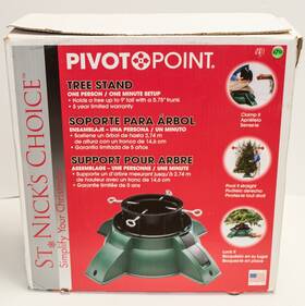 Gary Products Group 681884002047 Pivot Point Adjustable Live Christmas Tree Stand-holds 9ft