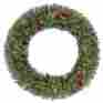 Gd50p4598l00 Unbranded 60 In Battery Operated Winslow Artificial Wreath With 240 Clear Led Lights 0887628044469