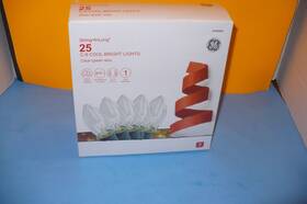 Ge 030539039141 25 Ct Incandescent Clear C9 Indoors / Outdoor Christmas Lights
