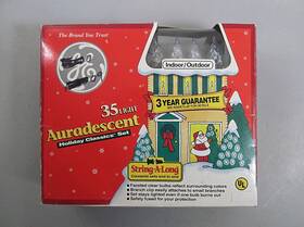 Ge 043168270359 String-a-long Auradescent Christmas Lights 35 Light Set Clear Bulbs New Nos