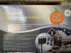 Ge 087449843108 Wireless Lights And Sounds Of Christmas Transmitter Receivers Halloween